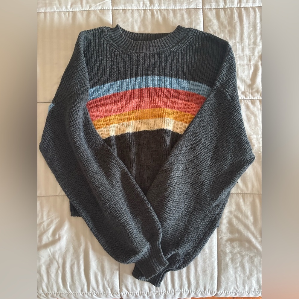 American Eagle Outfitters Charcoal Knit Sweater